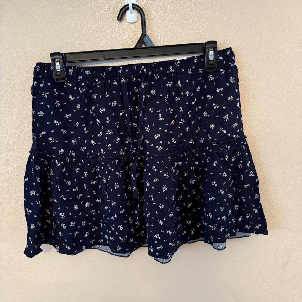 Indigo Rein Floral Mini Skirt
